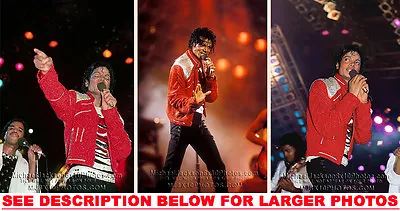 MICHAEL JACKSON BAD TOUR BEAT IT LIVE 3xRARE8x10 PHOTOS • $23.97