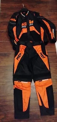 KTM Motorbike Suit Motorcycle Racing Riding Suit Men Sports Rcer Suit USED Med • $109.99