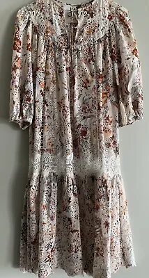 Zimmermann Alchemy Embroidered Dress Size 0 Au/uk 8 Us 4 • $280