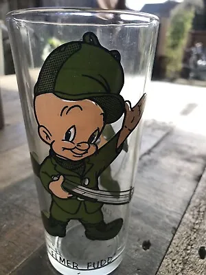 Vintage 1973 Looney Tunes Elmer Fudd Warner Bros Pepsi Glass Tumbler Collectors • $7.50