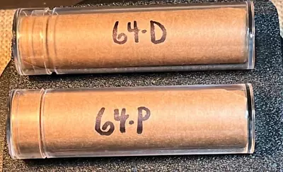 1964-P & 1964-D Lincoln Memorial Cent Roll * BU Or Better Original Plain Wraps • $11.95