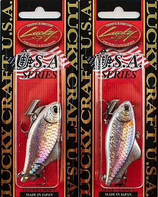 (lot Of 2) Lucky Craft Lv-100 S 7/16oz Lv100s-270 Ms American Shad C0101 • $0.99