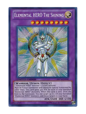 Elemental HERO The Shining - Secret Rare PRC1-ENV01 Limited Edition YUGIOH • $7.50