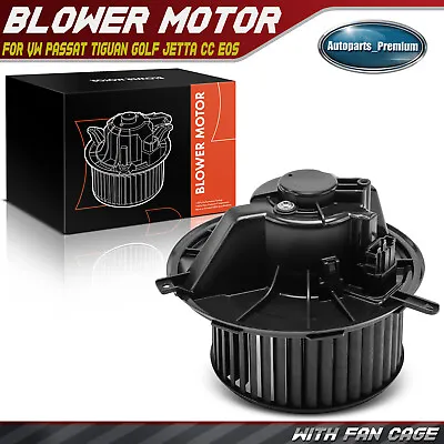 HVAC Heater Blower Motor For VW CC Golf Jetta Passat Tiguan Audi A3 1K1819015F • $37.29