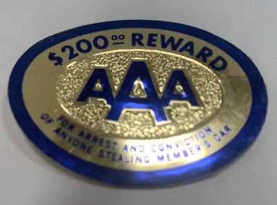 Triple AAA Metallic Sticker $200 Reward American Automobile Association 2 Inches • $7.99