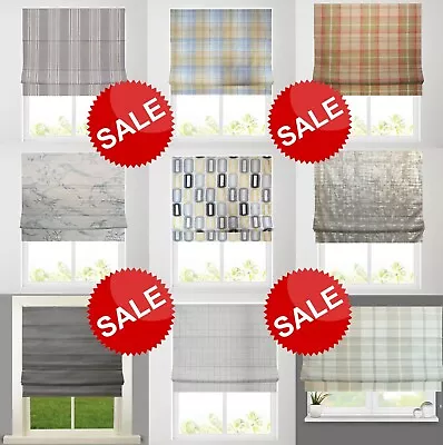 🤩CLEARANCE🤩 Patterned Roman Blinds - Fully Lined - Deluxe Headrail Available • £16