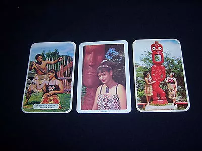 (3) Single EXOTICA Playing Cards--maori TIKI Wahine--VINTAGE New Zealand • $5