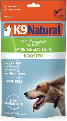 K9 Natural Grain-Free Freeze-Dried Dog Food Supplement Booster Lamb Green Tripe • $35.56