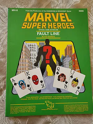 Fault Line MH-8 Marvel Super Heroes RPG Adventure TSR 6866 Avengers & Spidey • $26.99