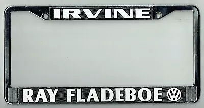 Irvine California Ray Fladeboe Volkswagen Vintage VW Dealer License Plate Frame • $68