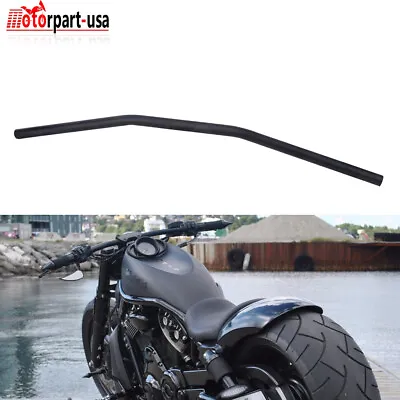 Black 7/8'' Drag Bar Handlebar Bar For Harley Sportster 883 1200 Bobber Custom • $37.55