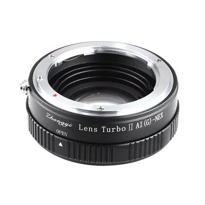 $185.90 • Buy New Lens Turbo II Adapter For Nikon G Lens To Sony E Mount NEX VG20 α6000 A6300