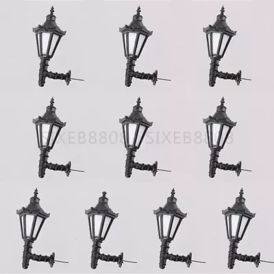 10x 1:25 Model Railway Led Lamppost Lamps Wall Lights G Scale 3V Warm White • $7.67