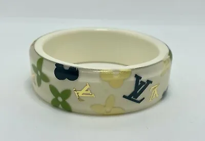 Louis Vuitton Murakami Monogramouflage Farandole Ivory Bangle Bracelet  • $600