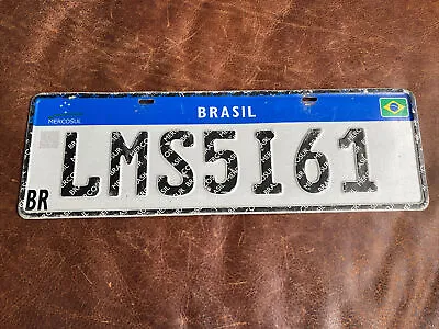 Brazil 🇧🇷 Brazilian ￼BRASIL License Plate. MERCOSUL Tag PINHEIRAL RJ State • $95.95