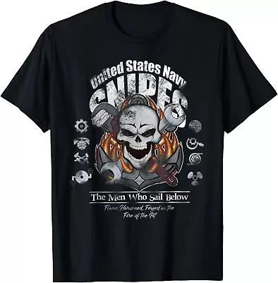 NEW LIMITED US Navy Snipes The Men Who Sail Below Skull Vintage T-Shirt • $16.99