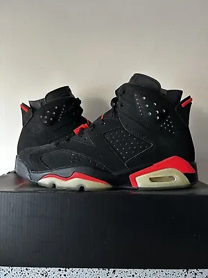 Size 9 US - Air Jordan 6 VI Retro Black Infrared 2014 384664-023 • $190