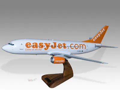 £215.50 • Buy Boeing 737-300 Easyjet Solid Kiln Dried Mahogany Wood Handmade Desktop Model
