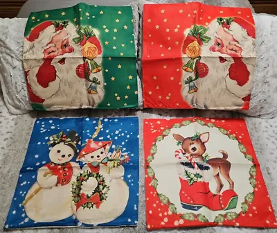$5 • Buy Set Of 4 Old Fashioned Christmas Pillow Covers