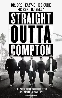 368756 Straight Outta Compton Movie Dr. Dre Eazy-E Ice Cube Print Poster AU • $20.85