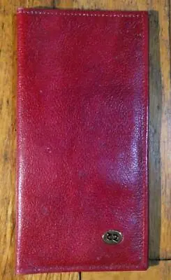 Vtg. Rolfs Golden Circle Burgundy Calfskin Leather Bilfold Credit Card Id Wallet • $17.99