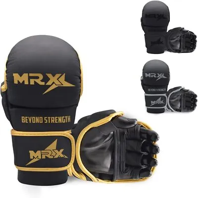 MMA Gloves By MRX Boxing Grappling Gloves Punching Bag Training  Sparring 7 OZ • $24.99