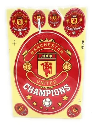 Manchester United Football Graphic Stickers Decals Package Of Ten Various Sizes • $7.39
