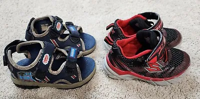 SKECHERS Sneakers & Thomas The Engine Sandals Toddler Boy's Size 7 • $6.50