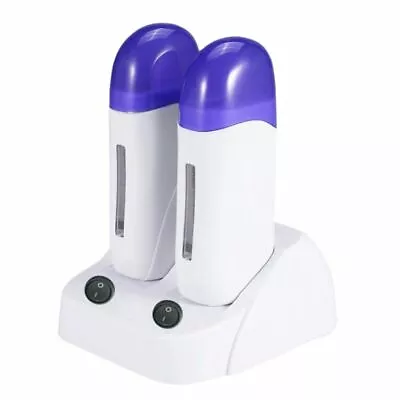 110V Double Depilatory Wax Heater Hot Body Hair Removal Roll W/Heater Base • $23.20