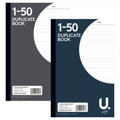 Duplicate Book 1-50 - Invoice Pad Numbered Page Copy Receipt Office Single Book • £2.99