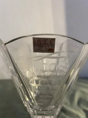 Vintage Mikasa Heavy Crystal Bowl Candy Dish Grape Design Yugoslavia • $26.99