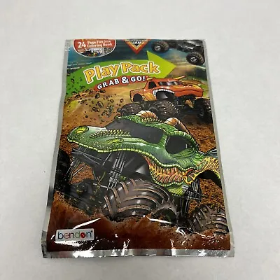 Bendon Monster Jam - Grab & Go Play Pack - 8 Crayons Stickers And More-New! • $4.52