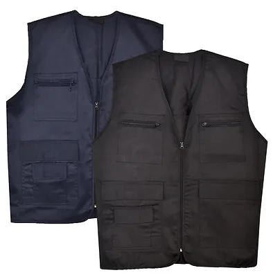 Mens Gilet WaistCoat Body Coat Vest Hunting Shooting Safari Big Size M-6XL • £12.59