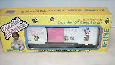K Line K-6427 Electric Train O Gauge Special It's A Girl  Edit.i Box Car W/Box • $59.99
