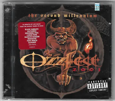 Ozzfest Second Millennium SEALED CD Ozzy-Black Sabbath–Marilyn Manson–Slipknot • $25