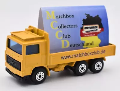Matchbox Superfast Volvo Truck MCCD Yellow-orange. German Promotional • $12.90