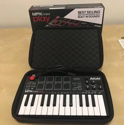 Akai Mini MkII 25 Keys Keyboard Synthesizer With Case! • $100