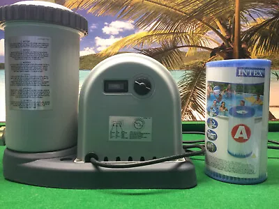 Intex Krystal Clear 1500 GPH 636T Filter Pump With Timer For Swimming Pool • £65