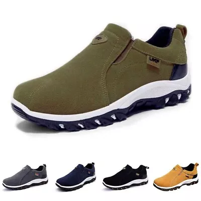 Men's Slip On Sports Outdoor Sneakers Trainers Casual Running Hiking Shoes Size • $19.75