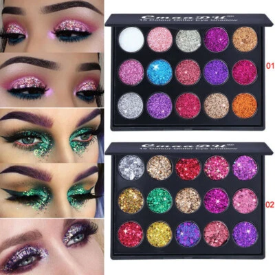 $16.95 • Buy Shimmer Glitter Eye Shadow Powder Palette Matte Eyeshadow Cosmetic Makeup New 🔥
