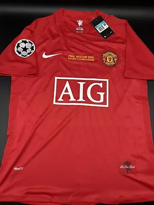 Manchester United 2008 Champions League Final Mens Nike Jersey M #7 RONALDO • $65