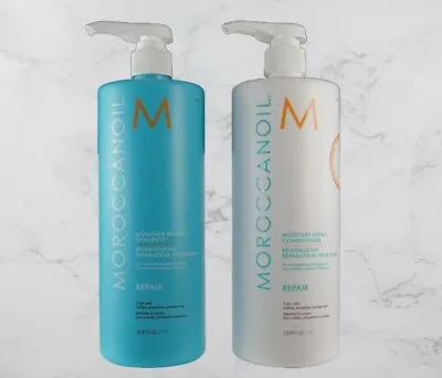 New Moroccanoil Moisture Repair Shampoo & Conditioner 33.8 Oz /1 L Combo Set • $122.50