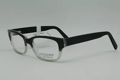 2 Units NEW DESIGNER A4001 BLACK GRADIENT EYEGLASSES ADULT FRAMES 52-18-145 #172 • $67.92