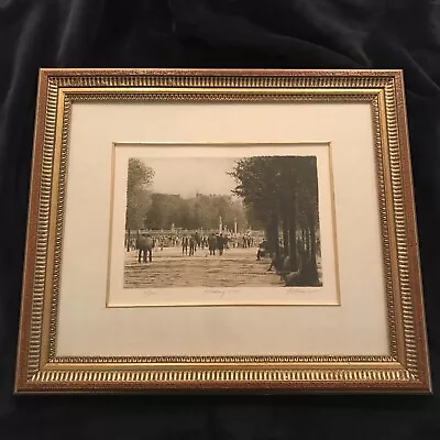 $750 • Buy NY PA Artist Harold Altman Signed Lithograph Luxembourg I 1983