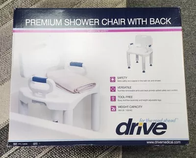 *NEW* Drive Medical Premium Series Shower Chair With Back And Arms • $34.99