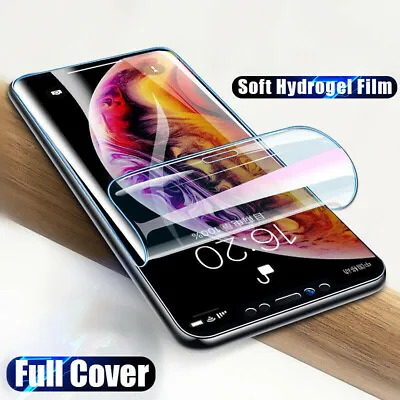 Film Full Cover Hydrogel Screen Protector For IPhone 15 14 13 12 11 Pro Max • $3.15