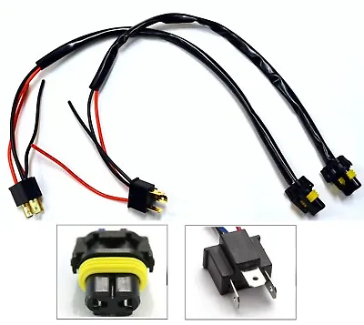$9.90 • Buy HID Kit Extension Wire H4H Two Harness Head Light Bulb Replacement Plug Socket