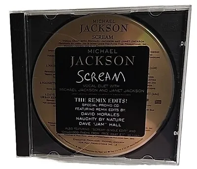 MICHAEL JACKSON Scream (The Remix Edits) RARE 1995 PROMO-ONLY CD Epic AEK 7123 • $24.99