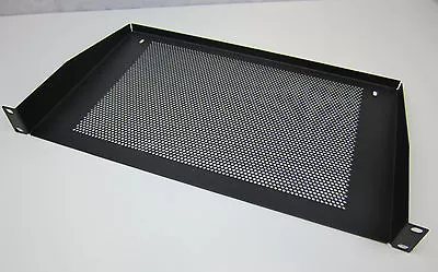 1U (1 Space) Vented Rack Mount Shelf For Audio Racks / Computer Networking Racks • $22