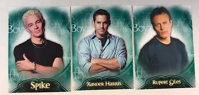 BUFFY THE VAMPIRE SLAYER SEASON 6 Complete BUFFY BOYZ  Box Loader Card Set (3) • $15